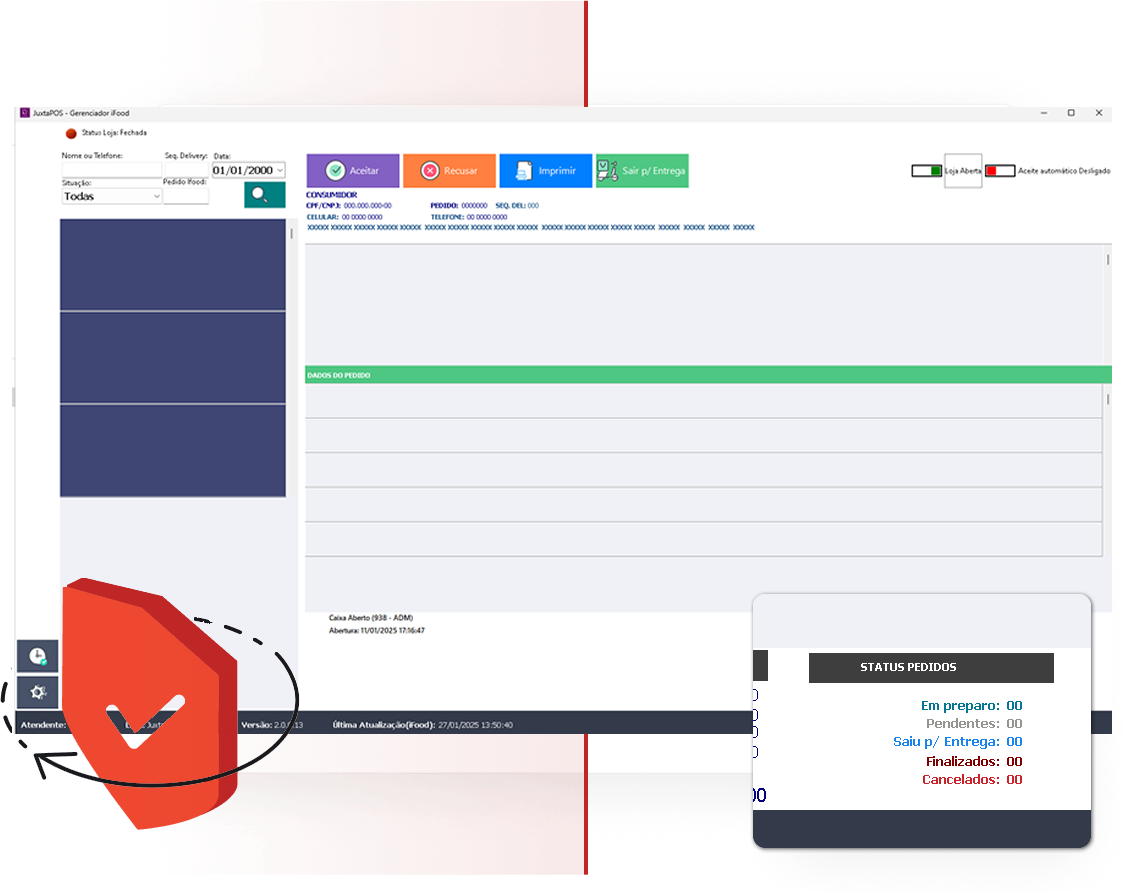 Integração Ifood - Painel de fácil uso