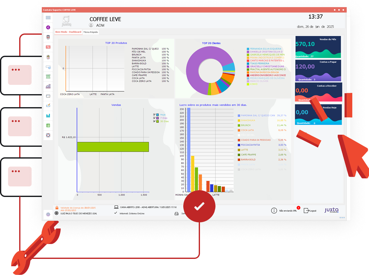 Página Inicial - Relatórios BI a um palmo da tela